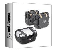 givi Top Case trk52n + sacoches cavalières grt720b Trekker Canyon 102 lt + Support Compatible avec Suzuki gsx s 1000 2015 2016 2017 2018 2019 2020 mototopgun trk52n + grt720b + tst3110 + 3110fz + m5
