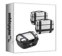 givi Top Case trk52n + valises laterales trk46pack2 Trekker 144 lt + Support Compatible avec Benelli TRK 702 x 2023 2024 mototopgun trk52n + trk46pack2 + pl8717 + sr8719 + m5