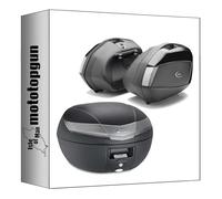 givi Top Case v40nt + valises laterales v35nt Noir Tech 110 lt + Support Compatible avec Honda nc 700 x 2012 2013 mototopgun v40nt + v35nt + plx1111 + 1111fz + m5