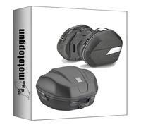 givi Top Case wl901b + sacoches cavalières wl900b Noir 84 lt + Support Compatible avec Honda CB 650 r 2024 mototopgun wl901b + wl900b + te1185 + sr1208 + m5