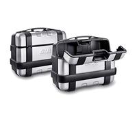 Givi Trekker 33 Valise de Composition avec Couverture Monokey, Aluminium Noir