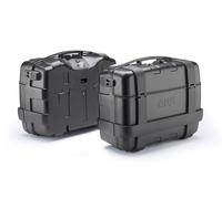 Givi Trekker aluminium/noir, 33/46 litres argent