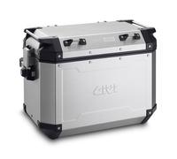 GIVI Trekker Outback 48 Ensemble de boîtiers latéraux en aluminium, noir-argent, taille 48