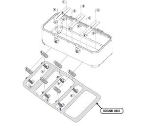 Givi Trekker Outback OBK110KIT, kit de montage Original Original