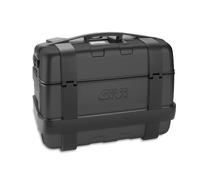 Givi Trekker Valise monokey - 33/46 l - Aspect aluminium - Pour porte-bagages Monokey - Noir - Technopolymère robuste