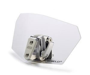 GIVI Universal Disc Attachment transparent avec support, transparent