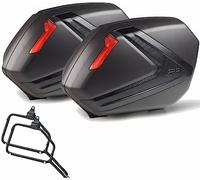 givi v37nn valises laterales + supports compatible avec kawasaki z 650 2017 2018 2019 mototopgun