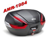 GIVI V47NN Valise Porte-Bagages Moto Noir Réfléchissant Rouge