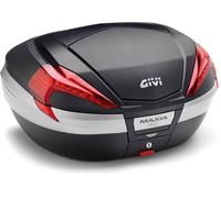 Givi V56 Maxia 4, topcase Monokey 56 L Noir/Argent/Noir Rouge Noir/Argent/Noir Rouge
