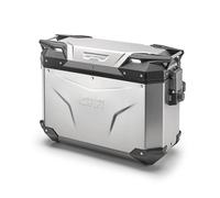 GIVI Valise Latérale Gauche Trekker Outback EVO, En Aluminium Naturel, 37 Lt