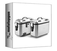 givi valises laterales dlmk36apack2 monokey Trekker dolomiti Aluminium 72 lt + Support Compatible avec Honda nc 750 x/dct 2014 2015 mototopgun dlmk36apack2 + pl1111 + 1111kit
