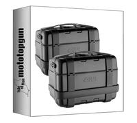 givi valises laterales trk46bpack2 monokey Trekker Noir 92 lt + Support Compatible avec Honda XL 1000v Varadero/abs 2003 2004 2005 2006 mototopgun