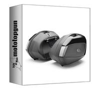 givi valises laterales v35nt monokey Side Noir Tech 70 lt + Support Compatible avec BMW r 1250 RS 2019 2020 2021 2022 mototopgun v35nt + plxr5117