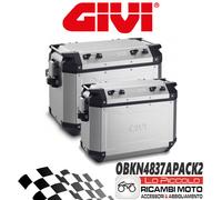 GIVI Valises Trekker Outback OBKN4837APACK2 48LT+37LT Aluminium
