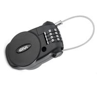 Givi Verrou De Casque Avec Câble Rétractable + Fermeture À Combinaison CE U
