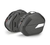 GIVI Weightless Monokey® Paire de Sacs latéraux Volume 25 litres, Semi-Rigide, Charge maximale 10 kg pour Scooter, Argent, TU EU