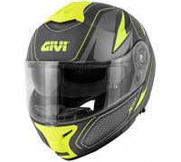 GIVI X.21 Challenger Shiver Casque rabattable, noir-jaune, taille S