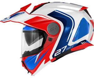 Givi X.27 Tourer Graphic, casque rabattable L (60) Blanc/Bleu/Rouge Blanc/Bleu/Rouge