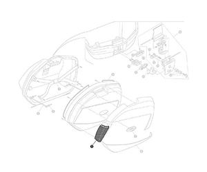 Givi Z1424R Réflecteur Rouge - Gauche - Droite