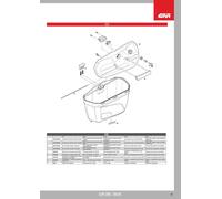 GIVI Z22CNDXM Couvercle Droit E22 Pour Coffre Moto Monte
