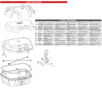 GIVI Z641N52M Bloc Fermeture Éclair Monté
