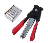 GIVIHGETI Hog Kit de pinces à anneau avec 2500 pièces de pince de clôture Anneaux de type C Clip Équipement d'installation Outil pour réparer et fixer le fil barbelé Clôture Cage pour animaux de