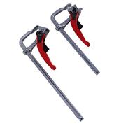 GIVIHGETI Lot de 2 serre-joints à cliquet 200 mm x 60 mm + 300 mm x 60 mm - Libération rapide - Serre-joints professionnels pour tables multifonctionnelles