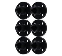 GIVIHGETI Lot de 6 vis filetées T8 noires - Vis au plomb silencieuse T8 - Écrou POM 8 mm TR8 x 8 - Écrou pour imprimante 3D - Mise à niveau de l'axe Z CNC