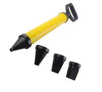 GIVIHGETI Pistolet à joints pour mortier avec 4 buses, pompe à mortier manuelle pour béton avec accessoires, pompe à mortier manuelle, avec 4 buses