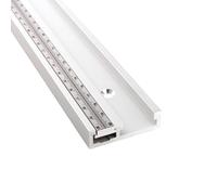 GIVIHGETI Rail à onglet à rainure en T avec échelle mobile, 45 type 800 mm, rail de guidage en T en aluminium, pour bricolage, travail du bois, scie circulaire de table, établi