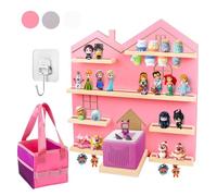 Givilio Grande étagère Tonie - Présentez et rangez tous les personnages et accessoires Tonie, support mural magnétique (rose)