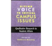 Giving Voice to Critical Campus Issues American College Personnel Association (Auteur)