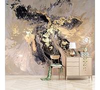 GIVLWF Papier Peint de Art Abstrait Du Paysage Doré, Splash Ink Artistique Impact Visuel Papier-Peint Murs - pour Restaurant-Bar à Thème Décoration Murale 350 x 265 cm