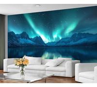 GIVLWF Papier peint - Décoration d'intérieur et peinture murale du Nord - Papier peint pour chambre à coucher - Papier peint vert fantastique pour salon, grande décoration murale - Non autocollant