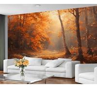 GIVLWF Papier peint - Décoration d'intérieur et peinture murale - Papier peint autocollant pour salon, chambre à coucher de forêt d'automne - Décollez et collez - Décor paysages naturels