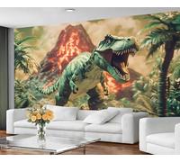 GIVLWF Papier peint - Décoration d'intérieur et peinture murale, papier peint autocollant pour salon, chambre à coucher, motif dinosaure volcan, décoration murale - Décollez et collez - Décoration