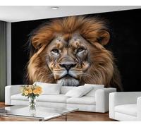 GIVLWF Papier peint - Décoration d'intérieur et peinture murale, papier peint autocollant pour salon, portraits d'animaux, papier peint mural pour chambre à coucher, lion africain, à décoller et