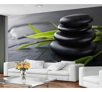 GIVLWF Papier peint - Décoration d'intérieur et peinture murale Zen Stone - Papier peint autocollant pour salon, yoga méditation, papier peint oriental traditionnel pour chambre à coucher, décoller et