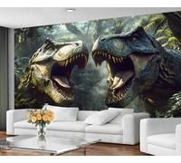 GIVLWF Papier peint dinosaure décoration d'intérieur et papier peint, Tyrannosaure Rex, papier peint pour chambre à coucher, papier peint dinosaure de la jungle pour salon, grande décoration murale