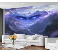 GIVLWF Papier peint fantastique pour chambre à coucher, papier peint mystérieux pour salon, grande décoration murale et décoration de chambre, papier peint violet - Non adhésif