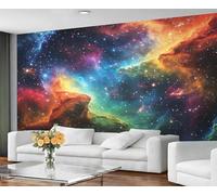 GIVLWF Papier peint galaxie pour chambre à coucher, papier peint pour salon, grand papier peint et décoration de chambre, papier peint coloré - Non adhésif