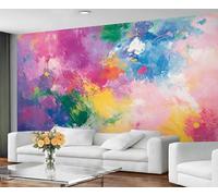 GIVLWF Papier peint graffiti - Papier peint abstrait graffiti et décoration d'intérieur, papier peint pour chambre à coucher, papier peint pour salon, non autocollant, art de rue coloré