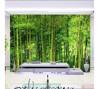 GIVLWF Papier Peint Intissé de Paysage Naturel, Bambou Vert Déco de La Maison - Pour Salon Chambre D'enfant Décoration Murale 430 x 300 cm