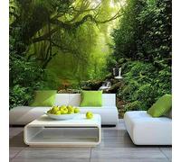 GIVLWF Papier Peint Mural de Fantaisie Forêt Nature, Paysage De Jungle Tropicale Déco de La Maison - pour Salon Chambre D'enfant Décoration Murale 400 x 280 cm