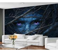 GIVLWF Papier peint noir foncé pour décoration d'intérieur, papier peint bleu pour chambre à coucher, papier peint violet pour salon, grande décoration murale - Non autocollant