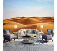 GIVLWF Papier Peint Panoramique de Dunes De Sable Du Désert Du Sahara Mer De Sable Doré De Libye Déco de La Maison - pour Salon Chambre D'enfant Décoration Murale 400 x 280 cm
