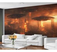 GIVLWF Papier peint pour chambre de science-fiction, papier peint pour salon, papier peint mural de dessin animé garçons, papier peint non autocollant et décoration d'intérieur