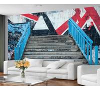 GIVLWF Papier peint Street Art Graffiti pour salon, décoration murale hip-hop et chambre à coucher, papier peint non autocollant