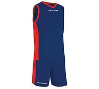 givova 3XL KIT Power Interlock BLU/Rosso TG Unisex-Adult, Bleu/Rouge