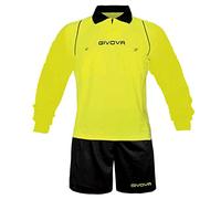 givova Arbitre Complet Football - Adulte Unisexe S Multicolore (Giallo Fluo/Nero)
